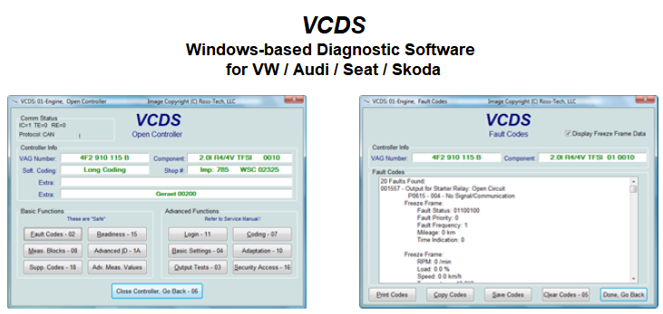 Software VCDS. OBRÁZEK 3: Software VCDS.