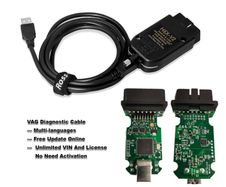 V22.3 VCDS Cable VAG COM Cable VCDS VAG COM Diagnostic Cable HEX