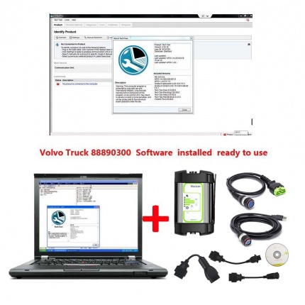 Volvo Vocom 88890300 Interface with Latest Software (Real Volvo Vocom) PTT2.8.241 Plus Lenovo T420 Laptop